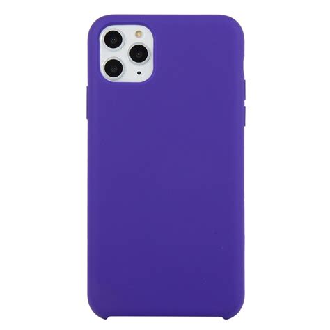 For Iphone 11 Pro Max Solid Color Solid Silicone Shockproof Case Deep