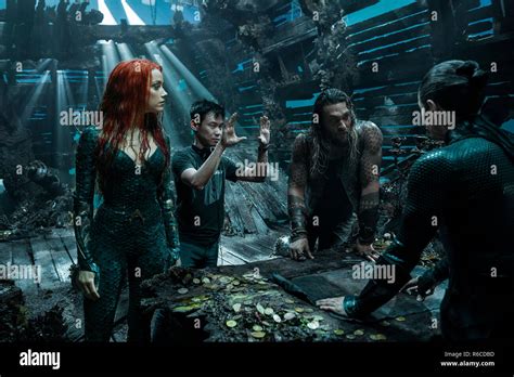 Amber Heard James Wan Jason Momoa Aquaman 2018 Credit Warner