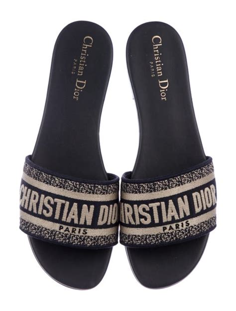 Christian Dior 2019 D Way Slide Sandals Shoes Chr113507 The Realreal
