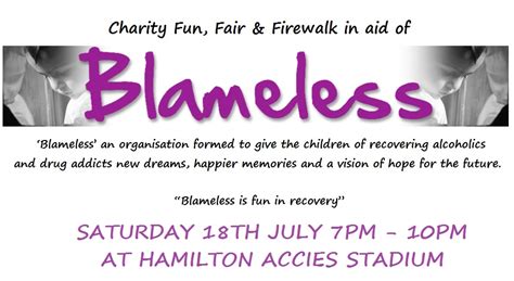 Blameless Charity Fundraiser Saturday 18 July 2015 Glasgow West End