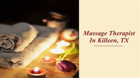 Massage Therapist In Killeen Tx Youtube