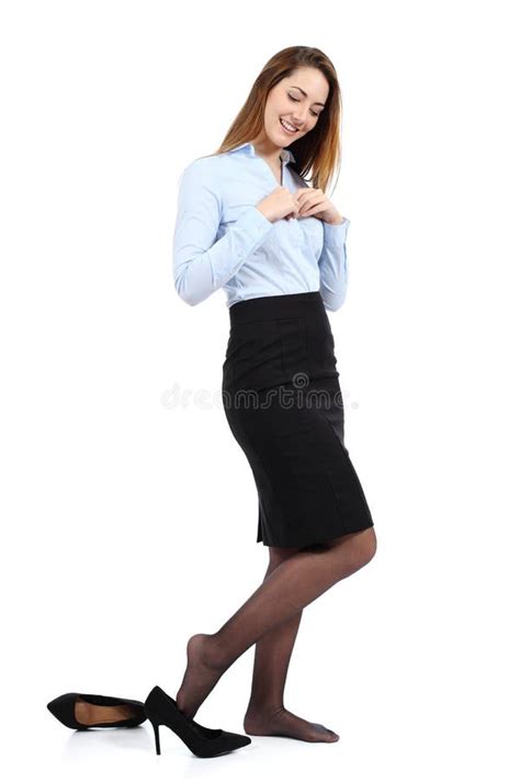 Business Woman Undressing Telegraph