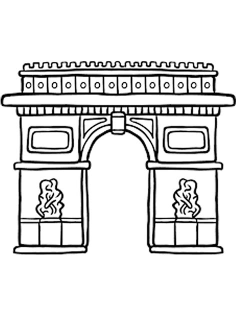 27 Arc De Triomphe Coloring Page