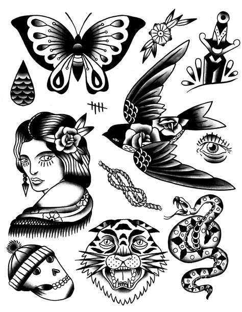 Https://tommynaija.com/tattoo/black And White Old School Tattoo Design