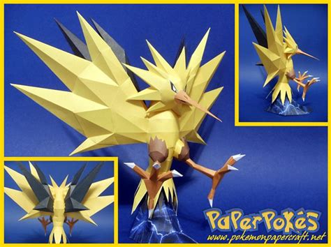 145 Zapdos Pokémon Papercraft Name Zapdos Type Electricflying