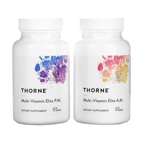 Thorne Research Multi Vitamin Elite Am And Pm 2 Bottles 90