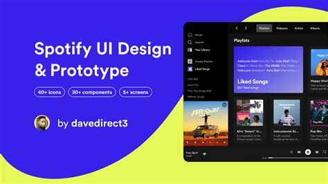 Spotify Music Ui Design And Prototype Figma