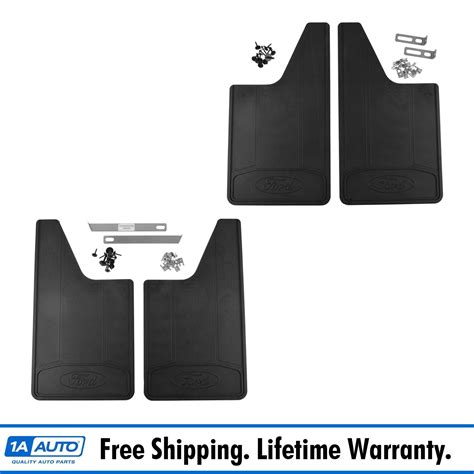 OEM Heavy Duty Rubber Mud Flaps Splash Guard Front Rear Set For Ford