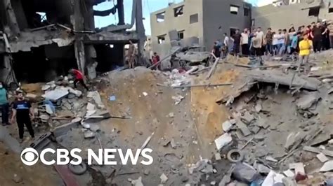 Israeli Airstrike Hits Gaza Refugee Camp Youtube