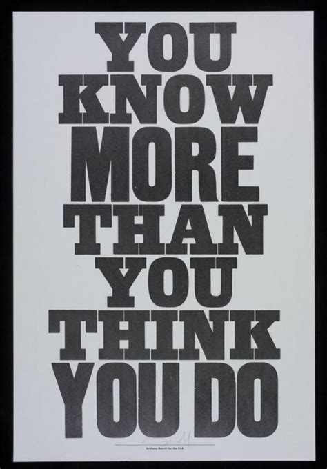 You Know More Than You Think You Do Anthony Burrill V A Explore The Collections