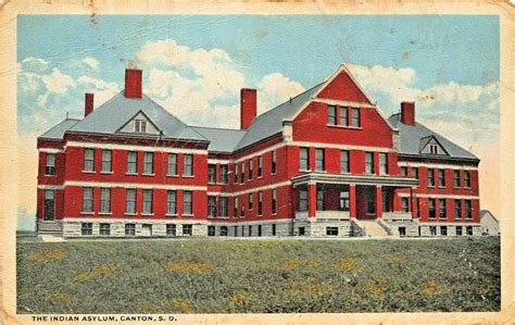 Canton South Dakota~indian Insane Asylum 1920s Postcard United States