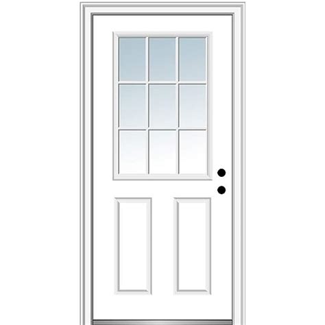 National Door Company Z000306l Fiberglass Smooth Primed Left Hand In Swing Prehung Front Door