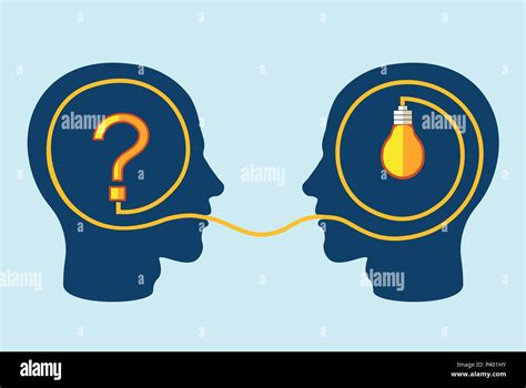Thinking And Problem Solving Concept With Two Heads One With Question