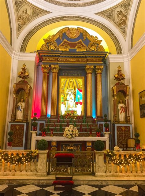 Cathedral Of San Juan Bautista San Juan Puerto Rico Altar At