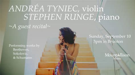 Mta Music Guest Recital Andréa Tyniec Violin And Stephen Runge