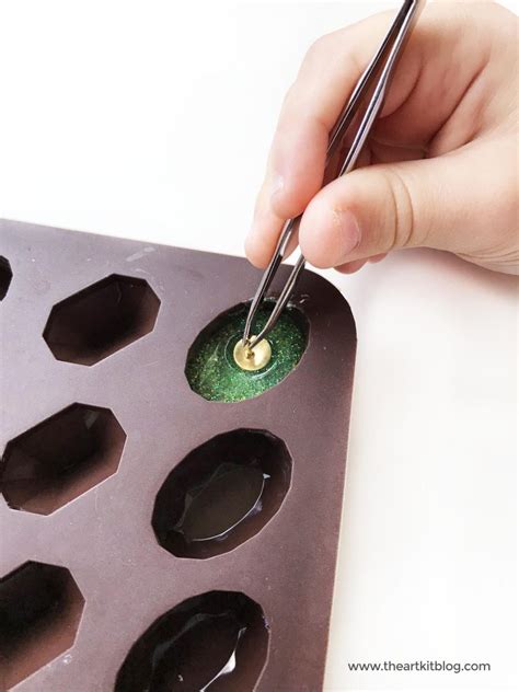 Hot Glue Crafts Gem Push Pins Diy Magnet The Art Kit Blog