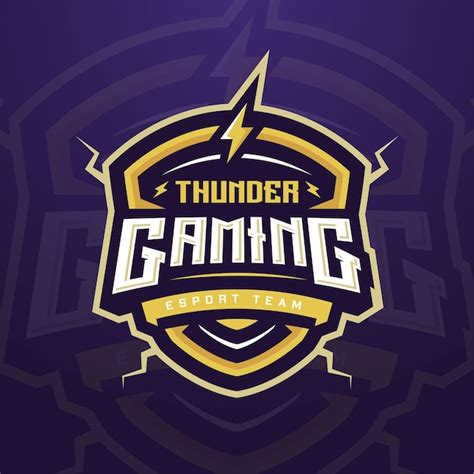 Premium Vector Thunder Gaming Esports Logo Template For Gaming