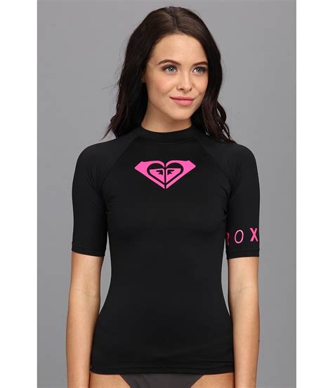 Upc 887973305246 Roxy Whole Hearted Ss Surf Shirt Black Womens Swimwear