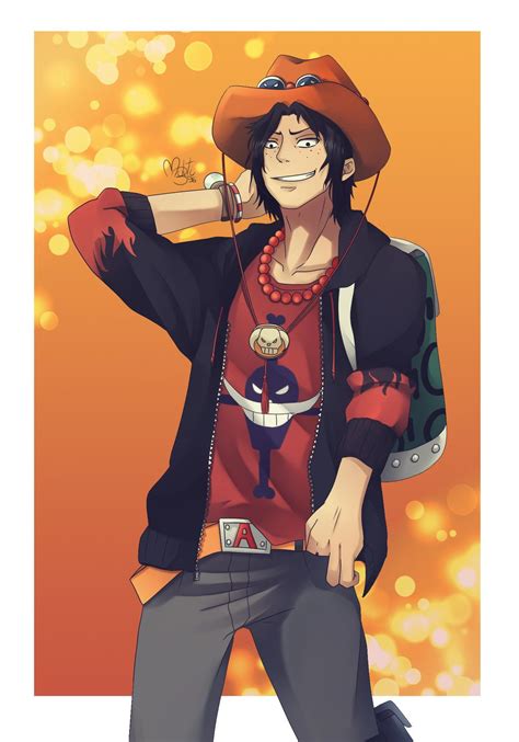 Portgas D Ace By Multieleonora On Deviantart Ace And Luffy One