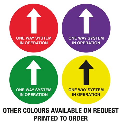 One Way System In Operation Floor Sign Catersign