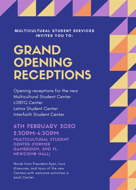 Uva Multicultural Student Center Grand Opening Receptions Office For