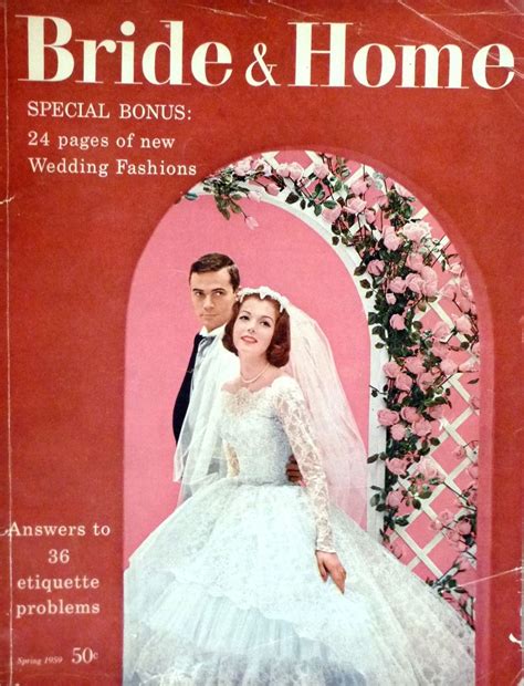 Bryllup fra california av your lovely wedding. Bride and Home magazine cover, Spring 1959 | Vintage bride ...