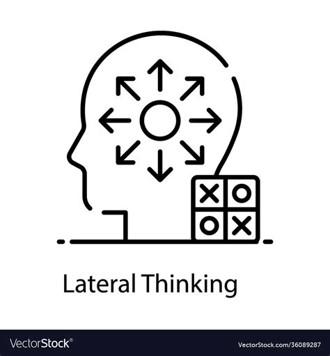 Lateral Thinking Royalty Free Vector Image Vectorstock