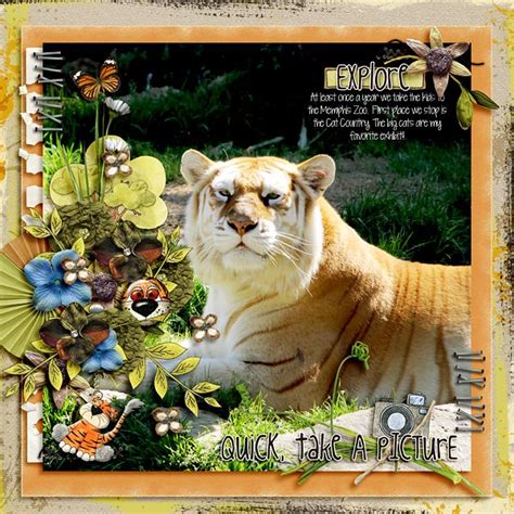 Memphis Zoo Tigers Scrapbooking Projects Scrapbooking