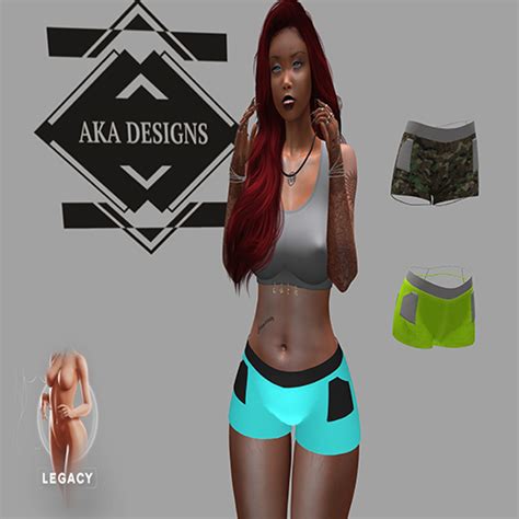 Second Life Marketplace Aka Designs Boxer Babe Fat Pack Legacy Perky
