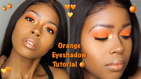 Orange Makeup Looks On Dark Skin Tutorial Pics
