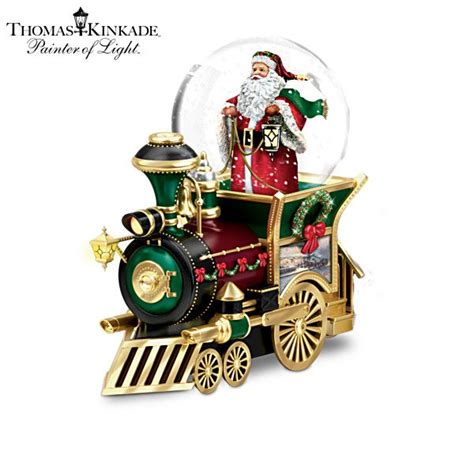 Christmas Train With Thomas Kinkade Art And Snowglobes Christmas Snow