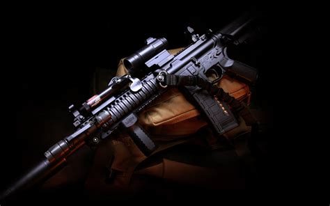 Black Rifle Hd Wallpaper Wallpaper Flare