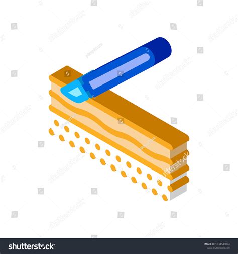 Surgical Incision Icon Vector Isometric Surgical Stock Vector Royalty