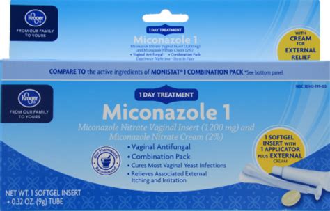 Kroger Miconazole 1 Vaginal Antifungal Combination Pack 1 Ct Ralphs