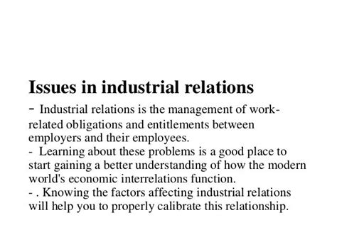 Unit 10 Industrial Relation