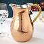 Hammered Copper Pitcher With Ice Guard 125 Quarts