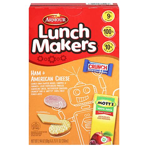 Armour Lunch Maker Ham Kit Lunchables And Lunch Packs Priceless Foods