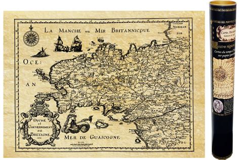 Carte Ancienne De La Bretagne En 1650