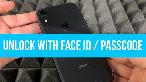 How To Unlock Iphone Xr With Face Id Or With A Passcode Youtube