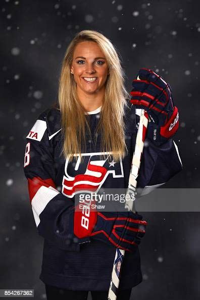 ice hockey player amanda kessel poses for a portrait during the team hockey players hockey