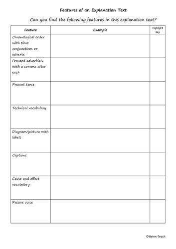 Explanation Text Example How Do Bees Make Honey With Feature Sheet And Answers Teaching Resources