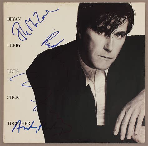 Lot Detail Roxy Music Signed Bryan Ferry Lets Stick Together Album