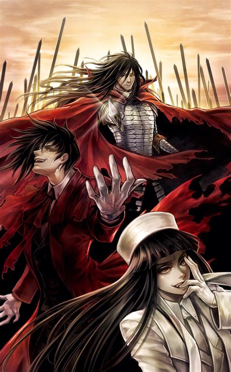 Illustration Anime Hellsing Alucard Vampires Comics Mythology
