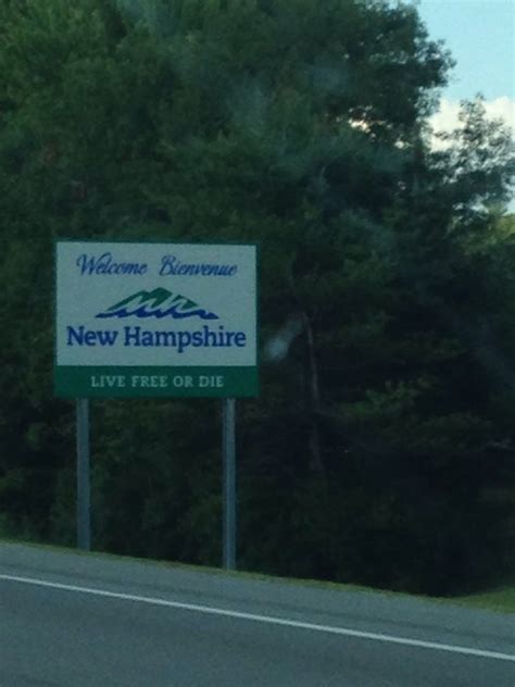 Welcome To New Hampshire Sign Seabrook Nh Landmark Mapquest
