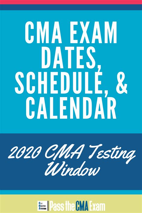 Cma Exam Dates Cma Schedule 2021 Cma Testing Window 2021 Exam