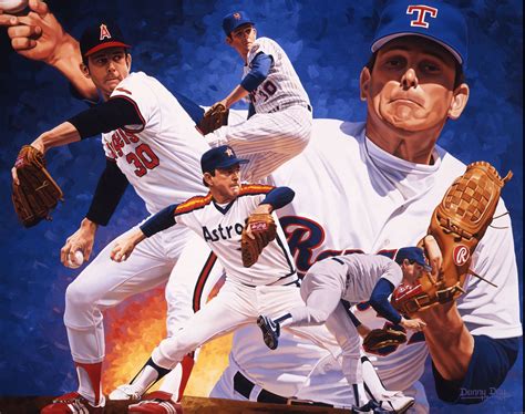 "Nolan Ryan" oil on canvas 30x40 inches by Danny Day. | Nolan ryan