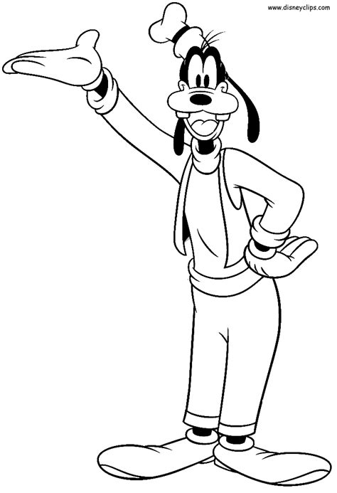 Free printable goofy coloring pages for kids. Amusing life of Goofy & his friends 17 Goofy coloring ...