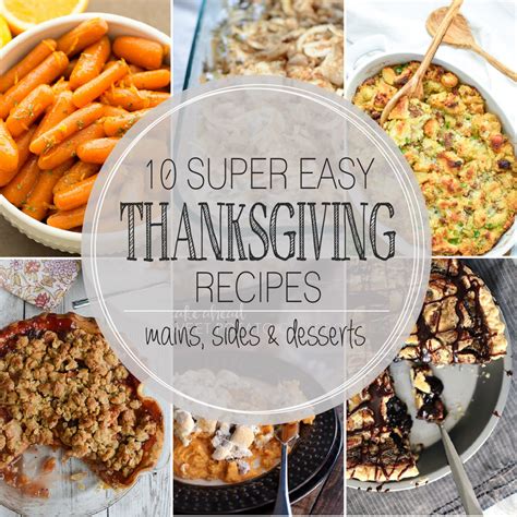 10 super easy thanksgiving recipes
