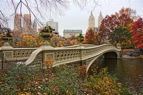 Bow Bridge In Central Park Photograph By June Marie Sobrito