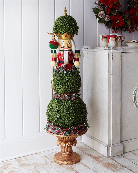 Classic 54 Nutcracker Topiary Christmas Topiary Tabletop Christmas